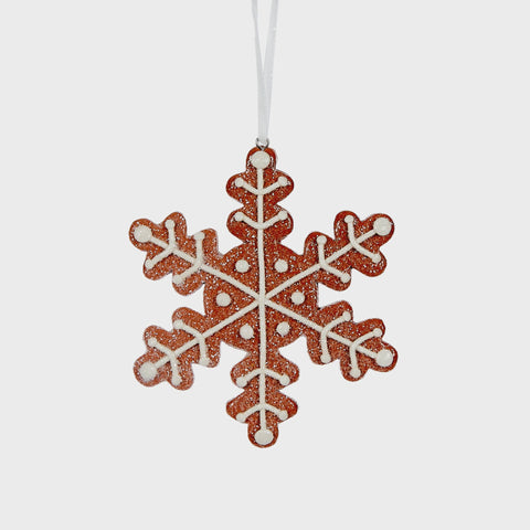 Snowflake Gingerbread Ornament
