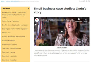 Present Story supports small business mental health