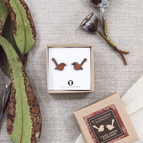 Australian Timber Stud Earrings