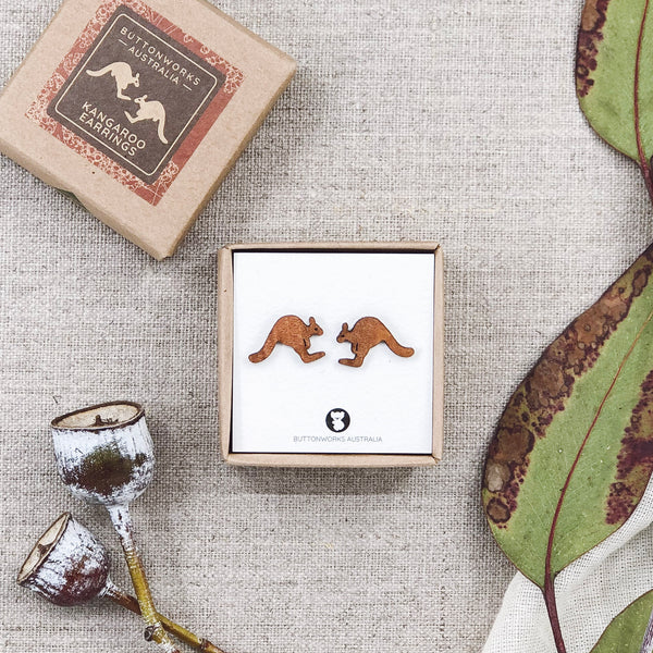 Australian Timber Stud Earrings