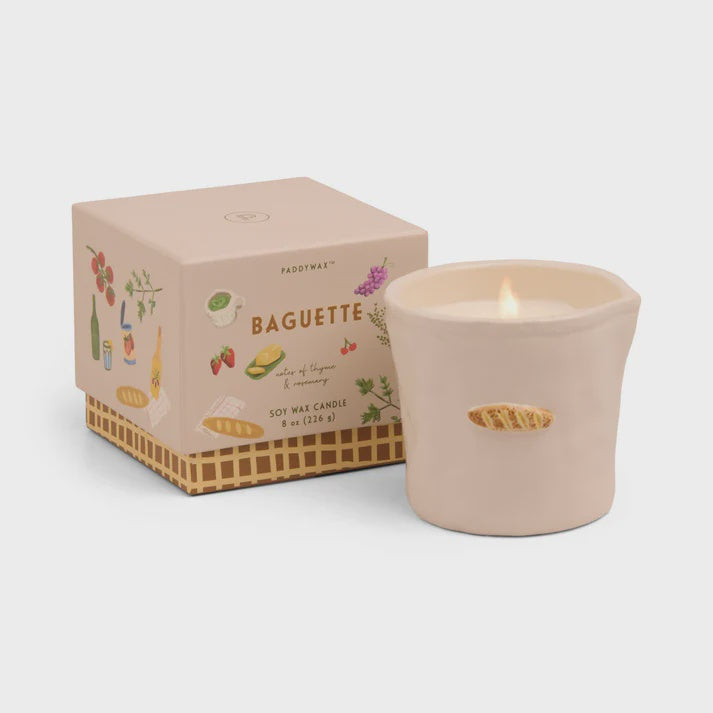Bistro Ceramic Candle - French Baguette