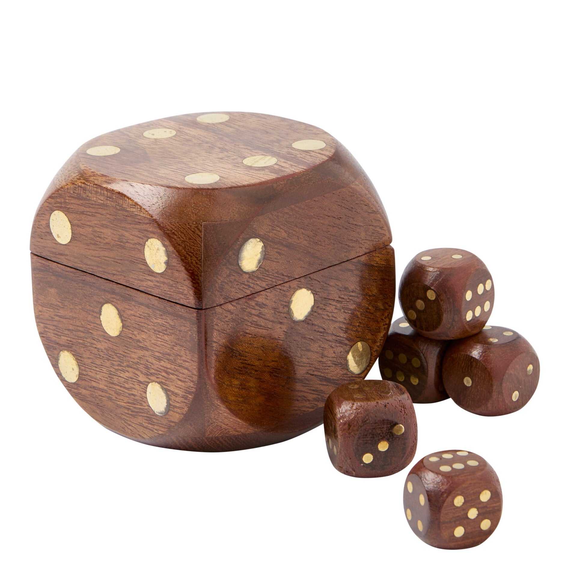 Dice Box - Timber & Brass