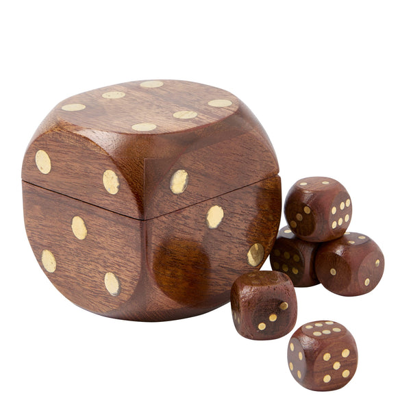 Dice Box - Timber & Brass