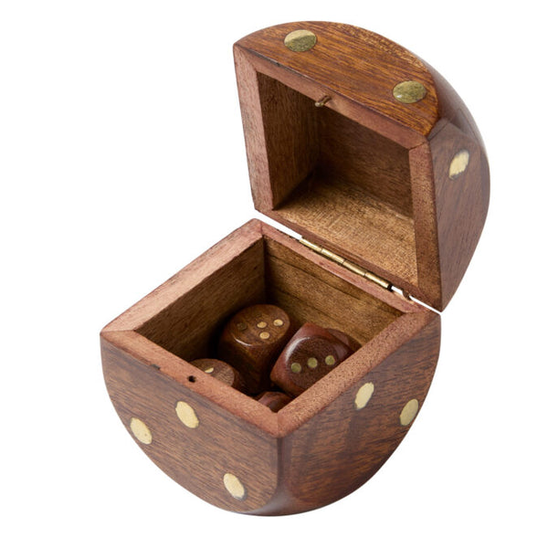 Dice Box - Timber & Brass