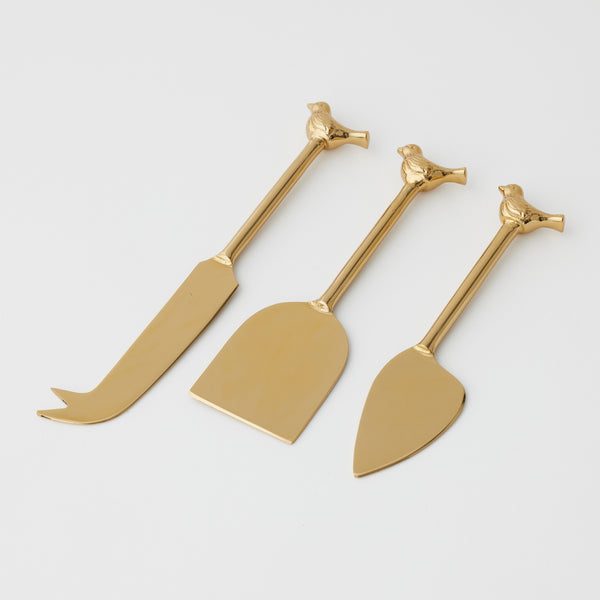 Bird Cheese Knives - set of 3