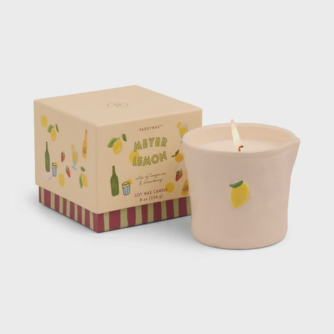 Bistro Ceramic Candle - Meyer Lemon
