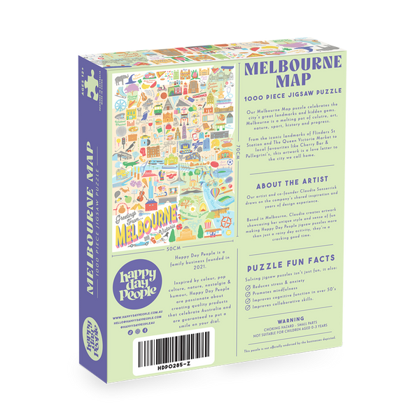 Melbourne Map Jigsaw Puzzle