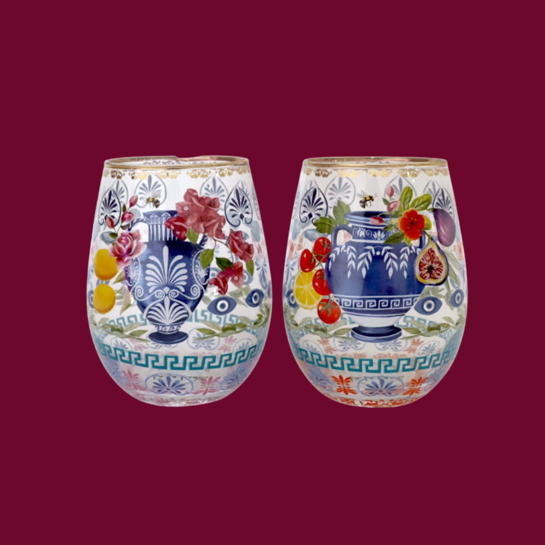 Glass Tumblers - Mediterranean Summer