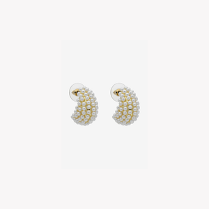 Nessa Gold Pearl Earrings