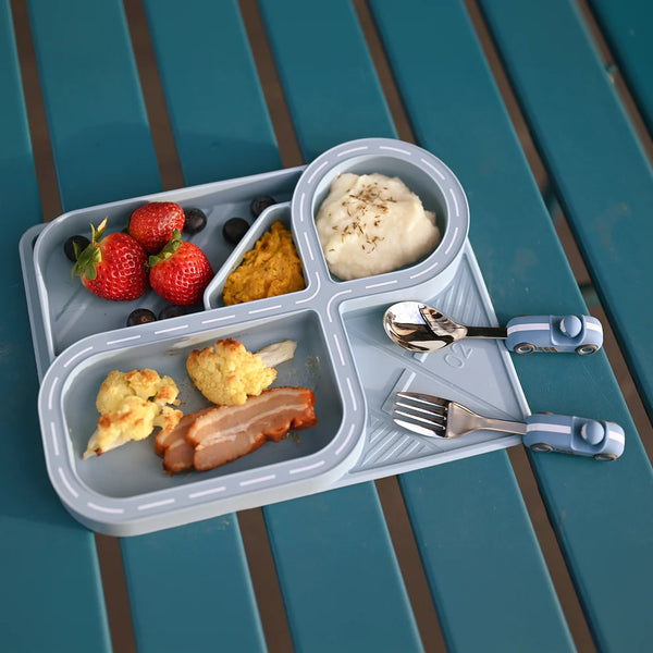 Children's Racetrack Dinnerware Set