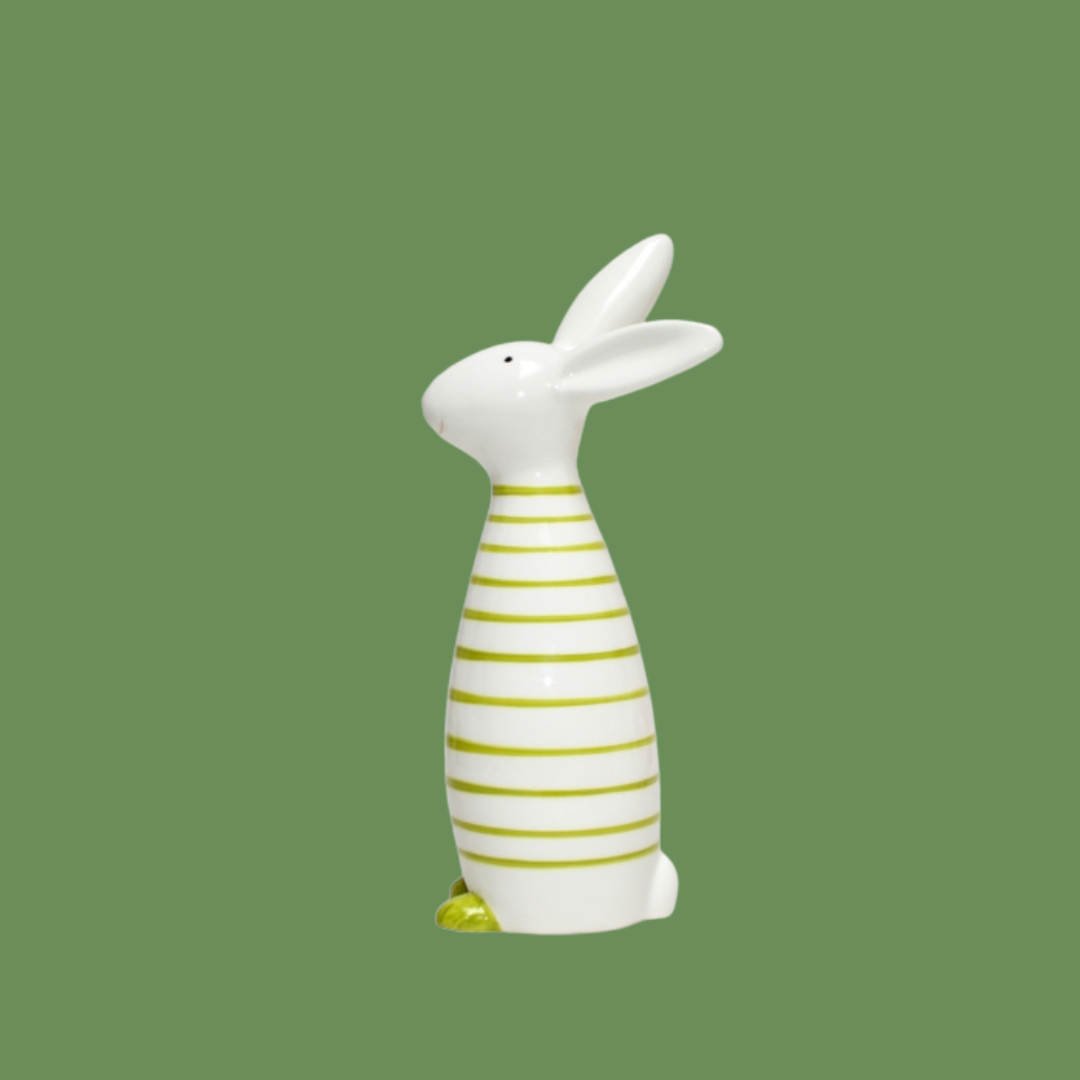 Striped Bunny Green 22cm
