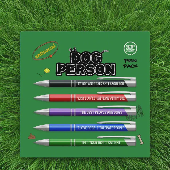 Dog Person Pen pack