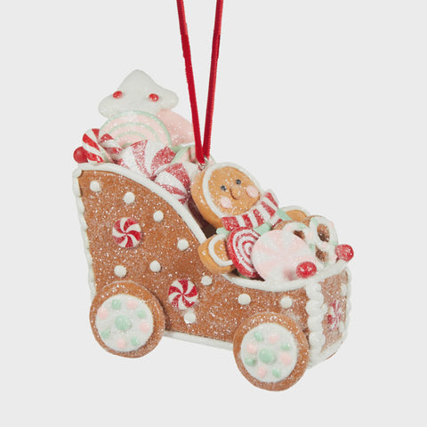 Mint Gingerbread Car Ornament