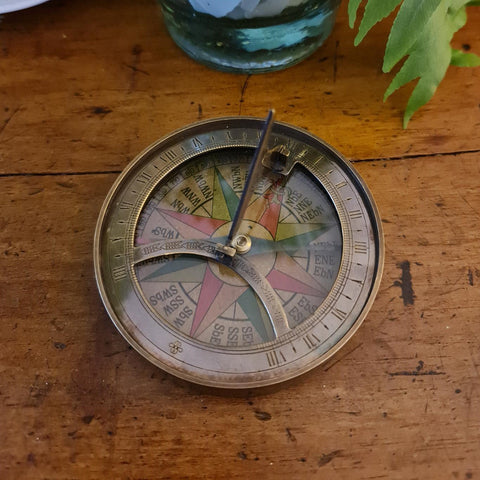Bronze Sundial Compass