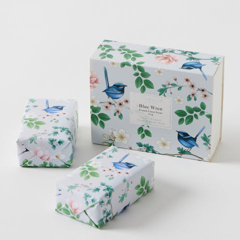 Blue Wren Scented Soap - Gift Box of 2