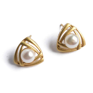 Double Triangle Stud Earrings