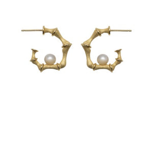 Bamboo Hoop Small Gold
