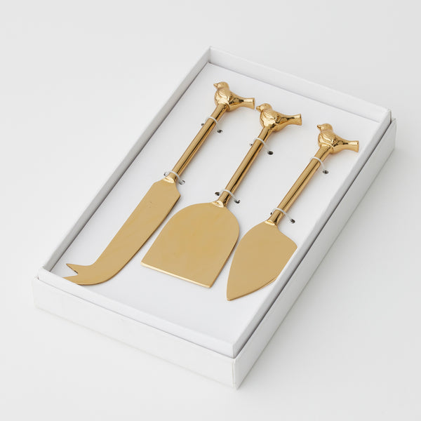 Bird Cheese Knives - set of 3
