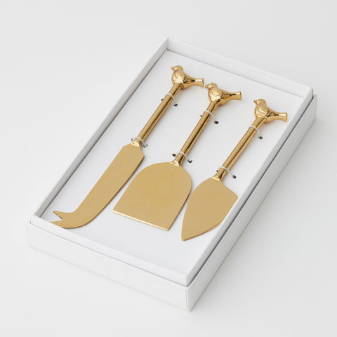 Bird Cheese Knives - set of 3