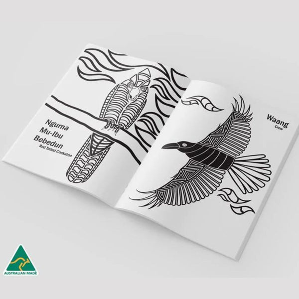 Dancing Wombat Colouring Book