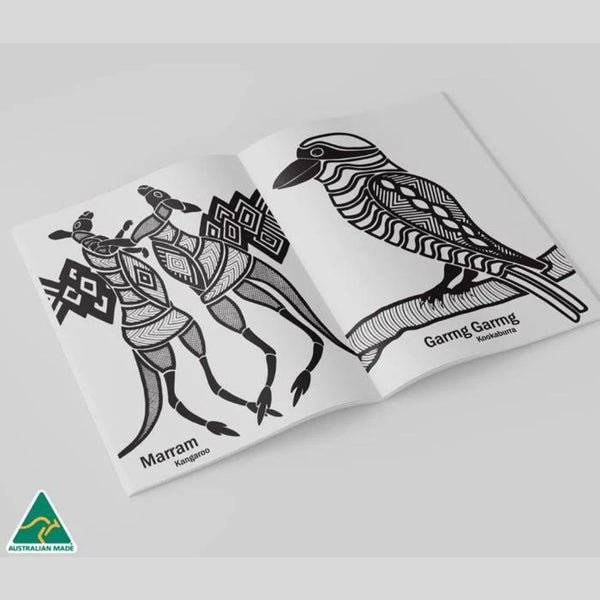 Dancing Wombat Colouring Book