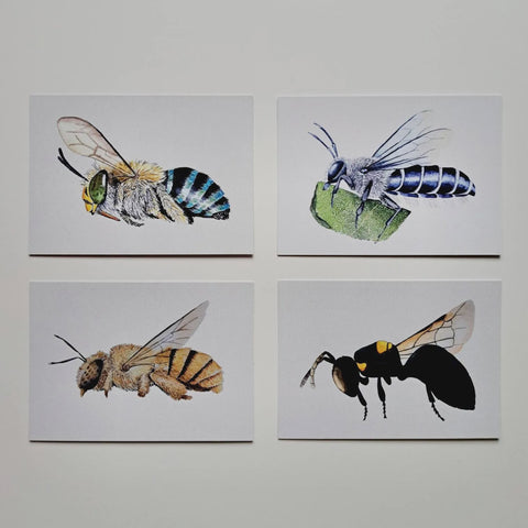 Victorian Bees Postcard set